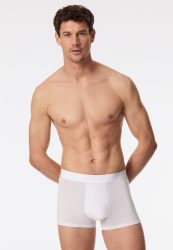 Schiesser Enge Boxershorts Weiss - Premium Modal für Herren, Größe XL, 55 % Modal, 35 % Polyamid, 10 % Elasthan