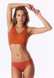 Schiesser Slip Seamless Orange - Invisble Soft für Damen, Größe M, 70 % Polyamid, 30 % Elasthan