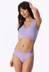 Schiesser Slip Seamless Lila - Invisible Soft für Damen, Größe M, 70 % Polyamid, 30 % Elasthan