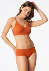 Schiesser Panty Seamless Orange - Invisble Soft für Damen, Größe L, 70 % Polyamid, 30 % Elasthan