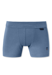 Schiesser Shorts 2er-Pack Blau - Fine Rib für Jungen, Größe 2Y, 100 % Baumwolle
