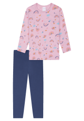 Schiesser Schlafanzug Bunt gemustert - Kids Nightwear für Mädchen, Größe 6Y, 100 % Baumwolle