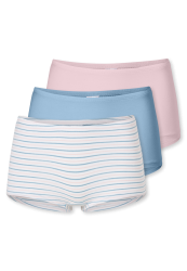 Schiesser Shorts 3er-Pack Bunt - 95/5 für Mädchen, Größe M, 95 % Baumwolle, 5 % Elasthan