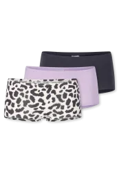 Schiesser Shorts 3er-Pack Bunt gemustert - 95/5 für Mädchen, Größe S, 95 % Baumwolle, 5 % Elasthan