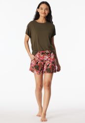 Schiesser Shorts Bunt gemustert - Mix+Relax für Damen, Größe M, 95 % Modal, 5 % Elasthan