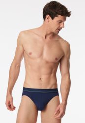 Schiesser Slip Dunkelblau - Pure Micro für Herren, Größe XL, 80 % Polyamid, 20 % Elasthan