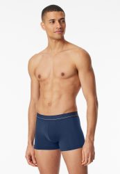Schiesser Enge Boxershorts Dunkelblau - Pure Micro für Herren, Größe L, 80 % Polyamid, 20 % Elasthan