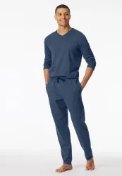 Schiesser -  Pyjamahose Mix + Relax, für Herren, Blau, Größe 56