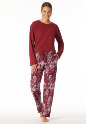 Schiesser Hose Bunt gemustert - Mix+Relax für Damen, Größe XS, 95 % Baumwolle, 5 % Elasthan