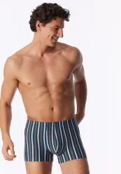 Schiesser Enge Boxershorts Bunt gestreift - 95/5 für Herren, Größe L, 95 % Baumwolle, 5 % Elasthan