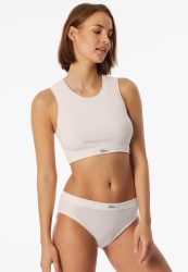 Schiesser High Waist Slip Feinripp Off White - Revival Paula für Damen, Größe XL, 95 % Baumwolle, 5 % Elasthan