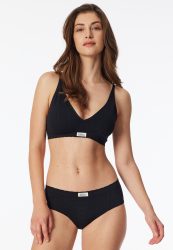 Schiesser Hipster Slip Schwarz - Revival Alma für Damen, Größe L, 95 % Polyamid, 5 % Elasthan