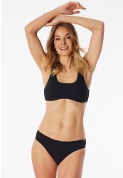 Schiesser Bikinislip Schwarz gestreift - Aqua für Damen, Größe L, 82 % Polyamid, 18 % Elasthan