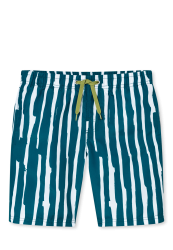 Schiesser Badeshorts blau/Weiss gemustert - Aqua für Jungen, Größe S, 100 % Polyester