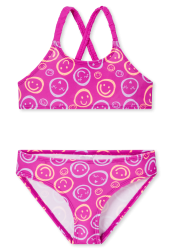 Schiesser Bikini Pink gemustert - Aqua für Mädchen, Größe 6Y, 82 % Polyamid, 18 % Elasthan