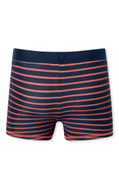 Schiesser Badehose Blau/Rot gestreift - Aqua für Jungen, Größe 4Y, 82 % Polyamid, 18 % Elasthan