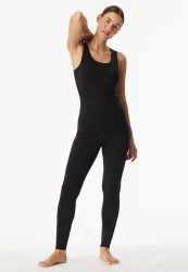 Schiesser BH-Top Seamless mit herausnehmbaren Pads Schwarz - Invisible Soft Warming für Damen, Größe M, 60 % Polyacryl, 30 % Modal, 10 % Elasthan