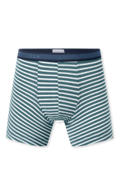 Schiesser Short Petrol/Weiss gestreift - 95/5 für Jungen, Größe 6Y, 95 % Baumwolle, 5 % Elasthan