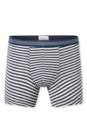 Schiesser Shorts Dunkelblau/Grau gestreift - 95/5 für Jungen, Größe 4Y, 95 % Baumwolle, 5 % Elasthan