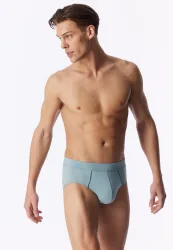 Schiesser Slip Blau - Comfort Fit für Herren, Größe M, 95 % Baumwolle, 5 % Elasthan
