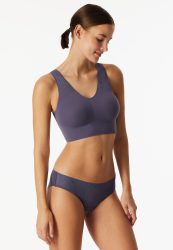 Schiesser Bustier Seamless mit herausnehmbaren Pads Lila - Invisible Soft Lace für Damen, Größe 36, 75 % Polyamid, 25 % Elasthan