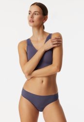 Schiesser Slip Seamless mit Spitze Lila - Invisible Soft Lace für Damen, Größe XL, 70 % Polyamid, 30 % Elasthan