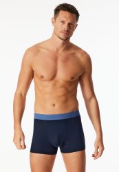 Schiesser Enge Boxershorts 3er-Pack Dunkelblau - 95/5 für Herren, Größe L, 95 % Baumwolle, 5 % Elasthan