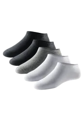 Schiesser Sneakersocken Herren 5er-Pack Bunt - Bluebird für Herren, Größe 43/46, 77 % Baumwolle, 22 % Polyamid, 1 % Elasthan