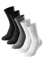 Schiesser Socken Herren 5er-Pack Bunt - Bluebird für Herren, Größe 43/46, 77 % Baumwolle, 22 % Polyamid, 1 % Elasthan
