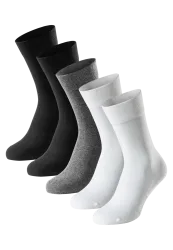 Schiesser Socken Herren 5er-Pack Bunt - Bluebird für Herren, Größe 43/46, 77 % Baumwolle, 22 % Polyamid, 1 % Elasthan