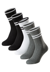 Schiesser Socken Herren 5er-Pack Bunt - Bluebird für Herren, Größe 43/46, 77 % Baumwolle, 22 % Polyamid, 1 % Elasthan