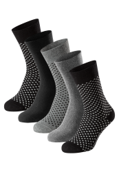 Schiesser Socken Herren 5er-Pack Bunt - Bluebird für Herren, Größe 39/42, 77 % Baumwolle, 22 % Polyamid, 1 % Elasthan