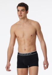 Schiesser Enge Boxershorts 5er-Pack Schwarz - 95/5 für Herren, Größe L, 95 % Baumwolle, 5 % Elasthan