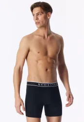 Schiesser Enge Boxershorts 3er-Pack Schwarz - 95/5 für Herren, Größe L, 95 % Baumwolle, 5 % Elasthan