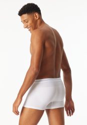 Schiesser Enge Boxershorts 2er-Pack Weiss - Cotton Flex für Herren, Größe S, 85 % Baumwolle, 5 % Elasthan, 10 % Polyamid