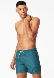 Schiesser Badeshorts Petrol - Aqua für Herren, Größe L, 100 % Polyester