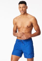 Schiesser Badeshorts Blau - Aqua für Herren, Größe XXL, 100 % Polyester