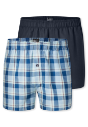Schiesser Boxershorts Blau - Boxershorts Multipacks für Jungen, Größe L, 100 % Baumwolle