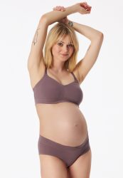 Schiesser Soft-Bra Schwangerschaftswäsche mauve - Unique Maternity für Damen, Größe 38, 90 % Baumwolle, 10 % Elasthan