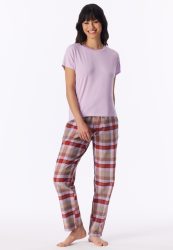 Schiesser T-Shirt Flieder - Mix+Relax für Damen, Größe M, 95 % Modal, 5 % Elasthan