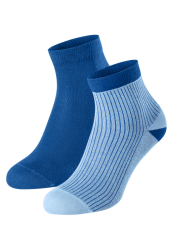 Schiesser Socken Herren 2er-Pack Blau - Fashion für Herren, Größe 39/42, 77 % Baumwolle, 22 % Polyamid, 1 % Elasthan