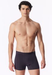 Schiesser Enge Boxershorts Anthrazit - Modern Bonded für Herren, Größe S, 90 % Modal, 10 % Elasthan