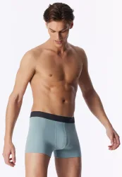 Schiesser Enge Boxershorts Blau - 95/5 für Herren, Größe L, 95 % Baumwolle, 5 % Elasthan