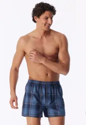 Schiesser Boxershorts mit Knopfleiste Bunt gemustert - Boxershorts Multipack für Herren, Größe S, 100 % Baumwolle