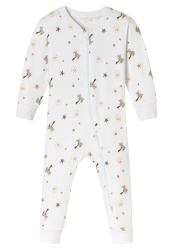 Schiesser Strampler Weiss gemustert - Baby, Größe 24M, 100 % Baumwolle