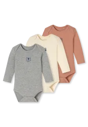 Schiesser Body Doppelripp 3er-Pack Bunt - Baby, Größe 12M, 95 % Baumwolle, 5 % Elasthan