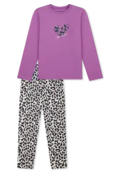 Schiesser Schlafanzug Bunt gemustert - Nightwear für Mädchen, Größe 6Y, 100 % Baumwolle