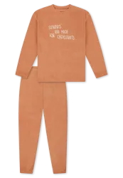 Schiesser Schlafanzug mit Bündchen Orange - Nightwear für Mädchen, Größe 6Y, 80 % Baumwolle, 20 % Polyester
