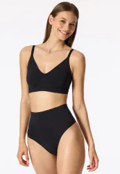 Schiesser Soft-BH Seamless Schwarz - Seamless Contouring für Damen, Größe L, 50 % Polyamid, 50 % Elasthan