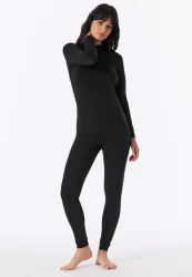 Schiesser Shirt Schwarz - Invisible Soft Warming für Damen, Größe S, 60 % Polyacryl, 30 % Modal, 10 % Elasthan